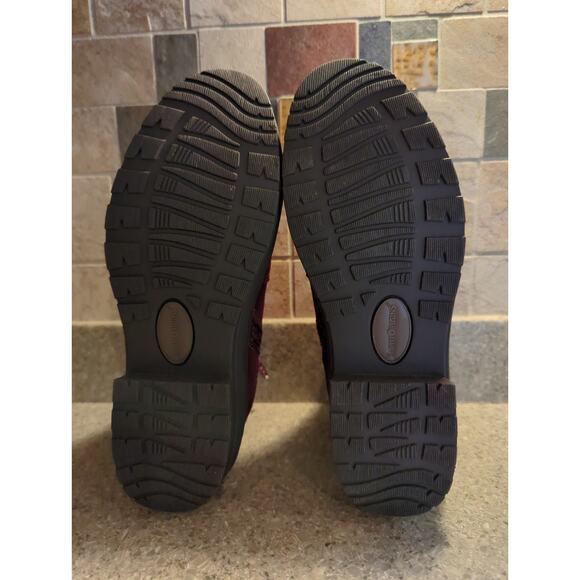 Earth Origins Tate Water Repellent Boots Merlot Cow Suede Aztec Women's Size 6.5 - Picture 4 of 8